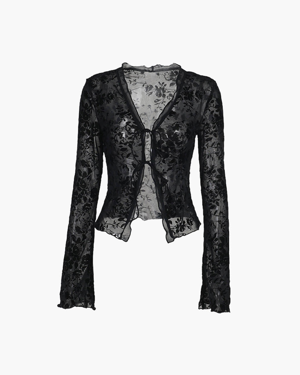 Rachel Tie Front Lace Blouse