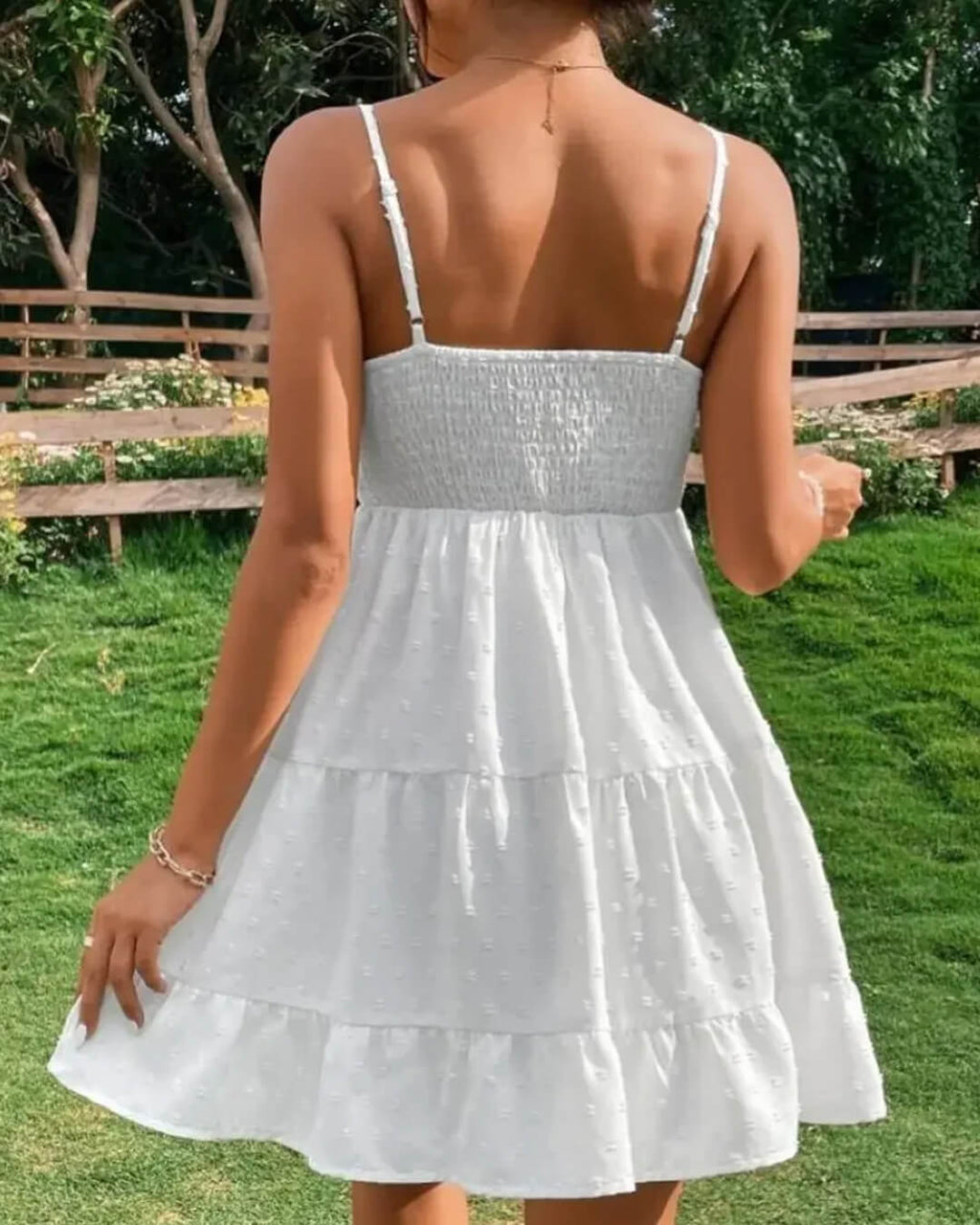 Tracy Tiered Ruffle Spaghetti Straps Mini Dress