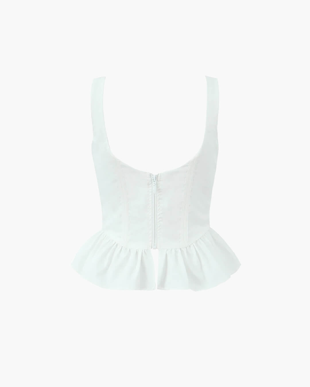 Karley Ruffled Hem Corset Top