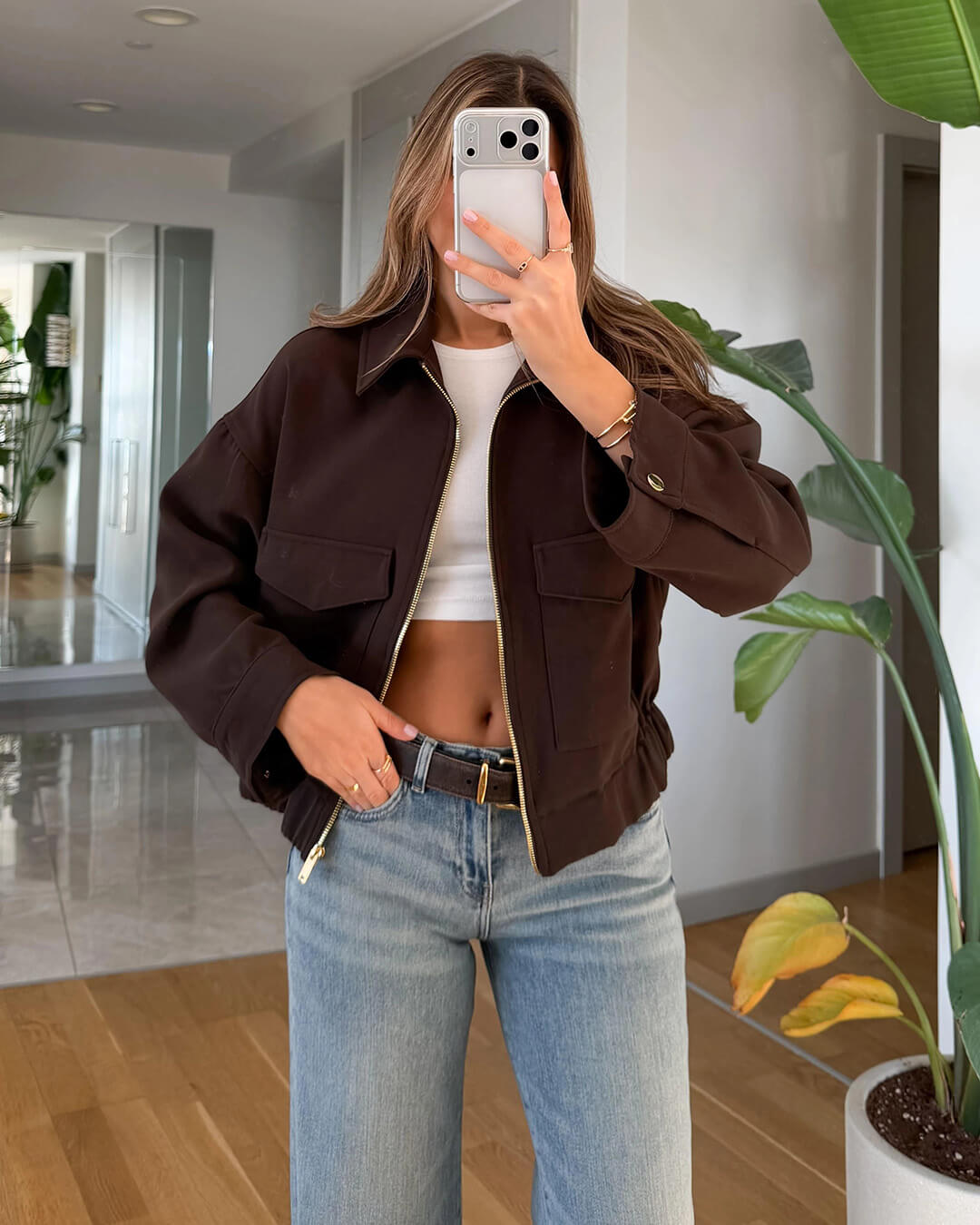 Zoey Zip Up Pocket Jacket