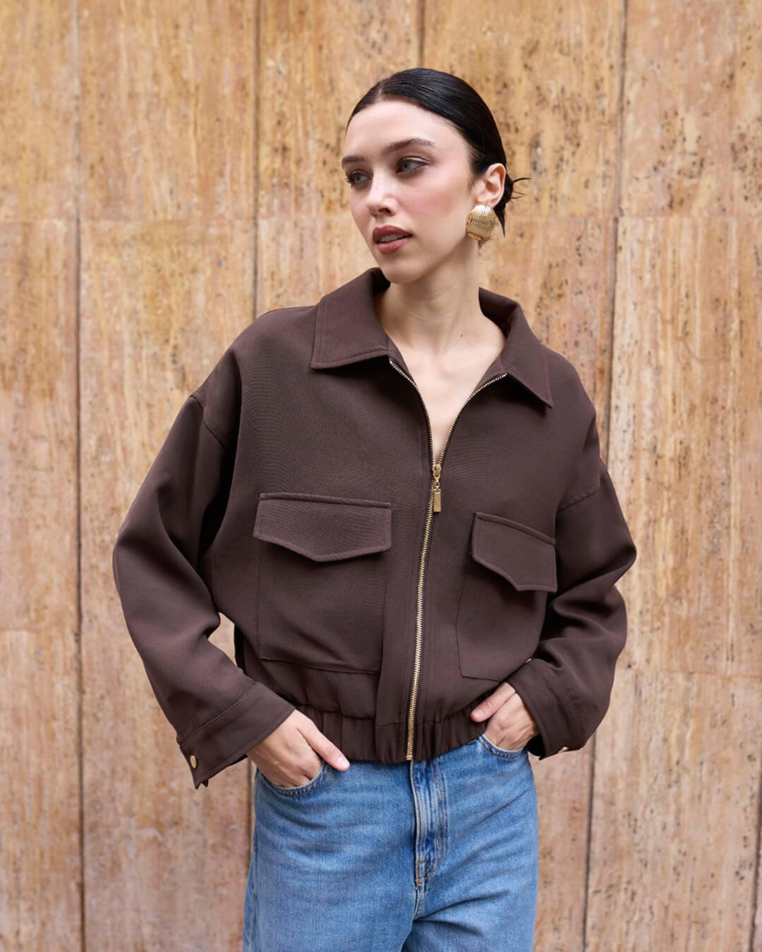 Zoey Zip Up Pocket Jacket